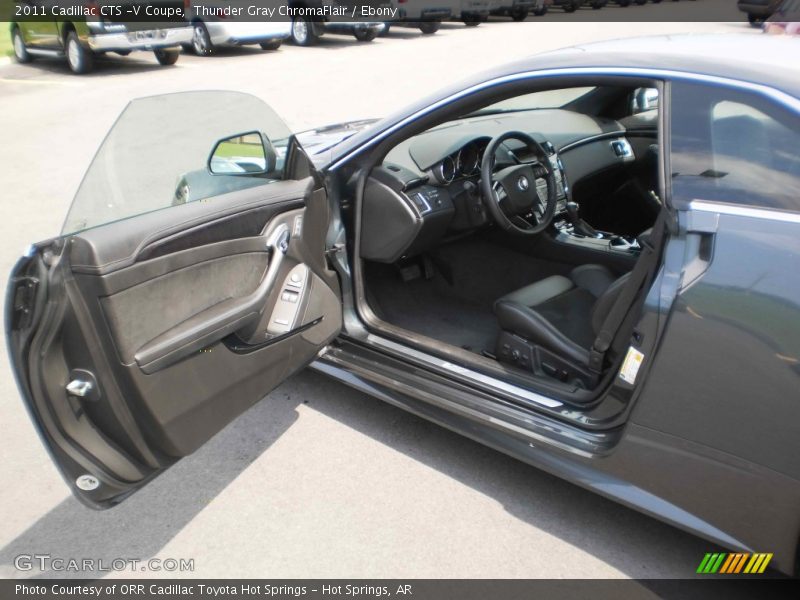 Thunder Gray ChromaFlair / Ebony 2011 Cadillac CTS -V Coupe