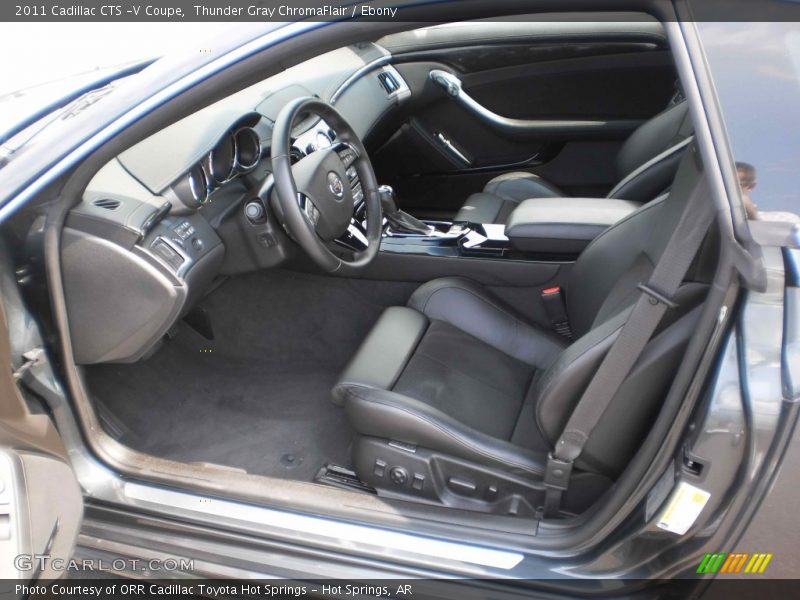 Thunder Gray ChromaFlair / Ebony 2011 Cadillac CTS -V Coupe