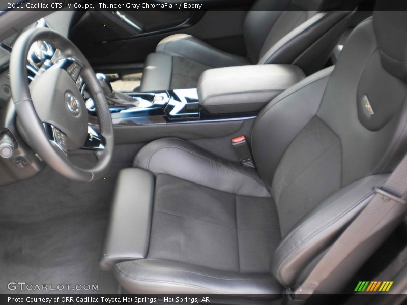 Thunder Gray ChromaFlair / Ebony 2011 Cadillac CTS -V Coupe