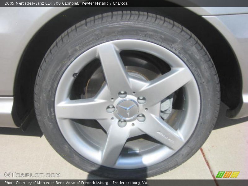 Pewter Metallic / Charcoal 2005 Mercedes-Benz CLK 500 Cabriolet