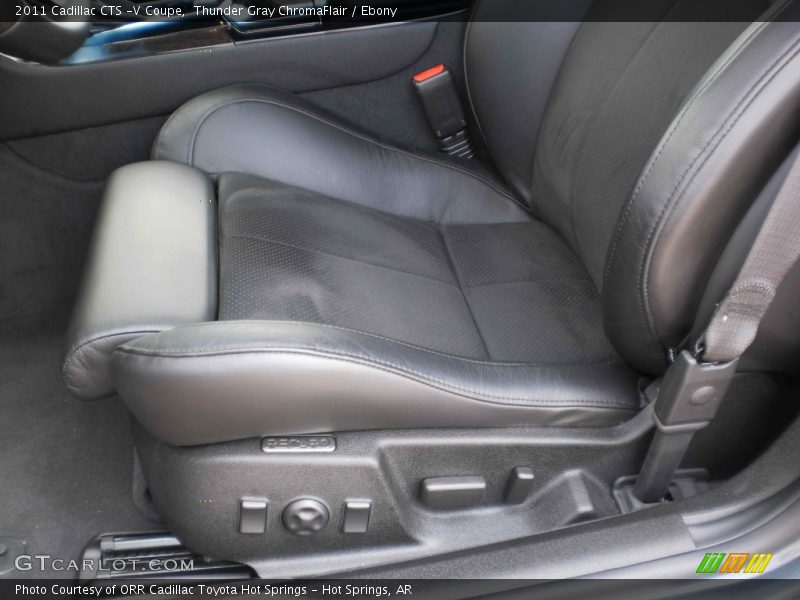 Thunder Gray ChromaFlair / Ebony 2011 Cadillac CTS -V Coupe
