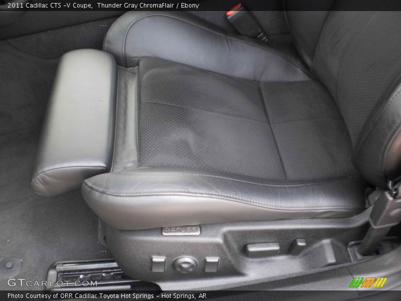 Thunder Gray ChromaFlair / Ebony 2011 Cadillac CTS -V Coupe