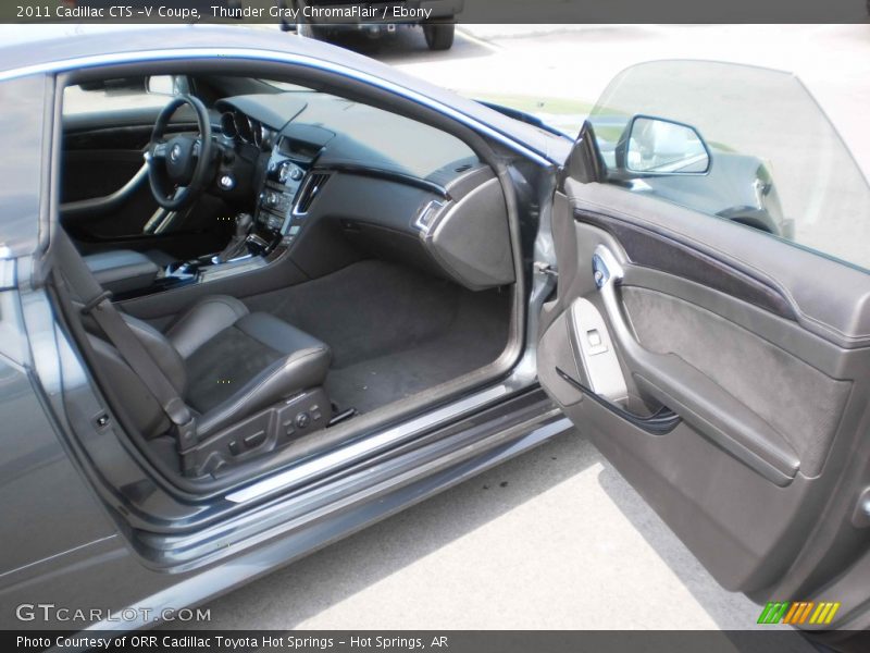 Thunder Gray ChromaFlair / Ebony 2011 Cadillac CTS -V Coupe