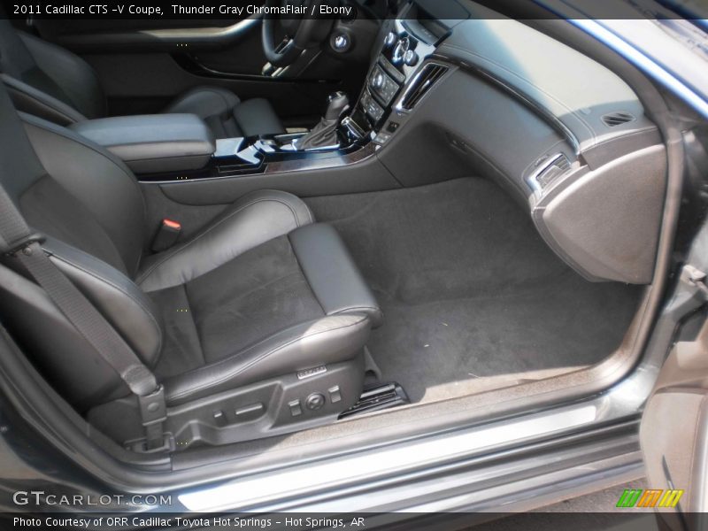 Thunder Gray ChromaFlair / Ebony 2011 Cadillac CTS -V Coupe
