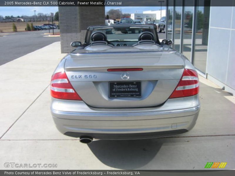 Pewter Metallic / Charcoal 2005 Mercedes-Benz CLK 500 Cabriolet