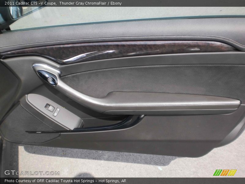 Thunder Gray ChromaFlair / Ebony 2011 Cadillac CTS -V Coupe