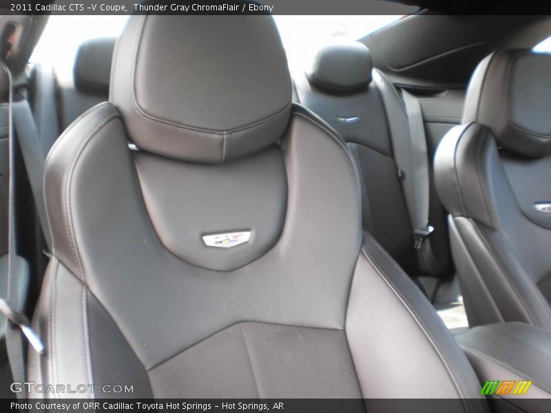 Thunder Gray ChromaFlair / Ebony 2011 Cadillac CTS -V Coupe