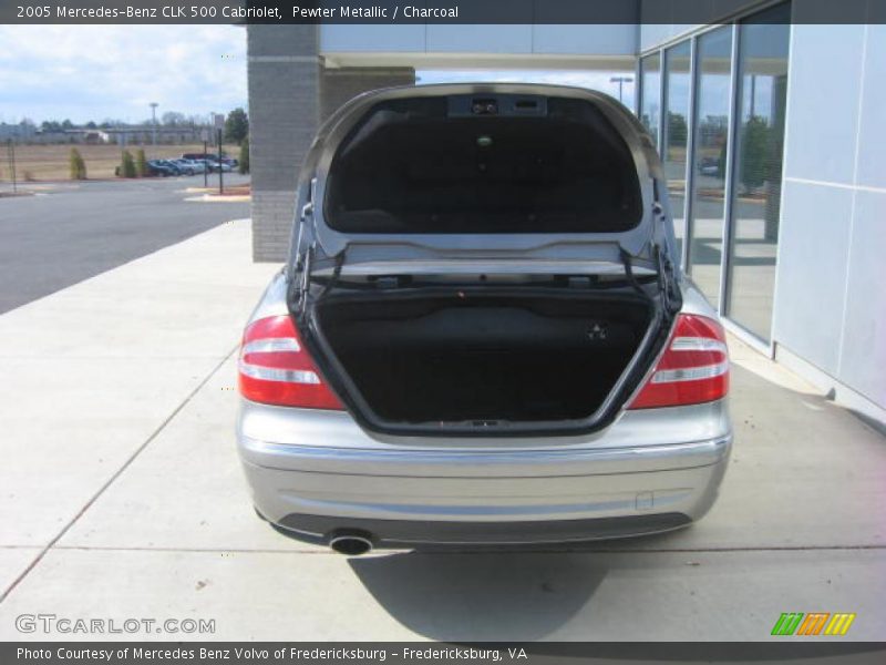Pewter Metallic / Charcoal 2005 Mercedes-Benz CLK 500 Cabriolet