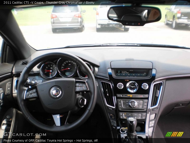 Thunder Gray ChromaFlair / Ebony 2011 Cadillac CTS -V Coupe