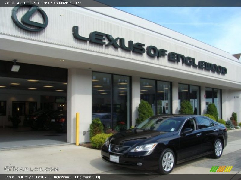 Obsidian Black / Black 2008 Lexus ES 350
