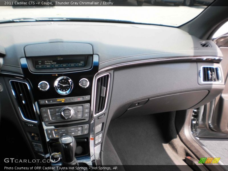 Thunder Gray ChromaFlair / Ebony 2011 Cadillac CTS -V Coupe