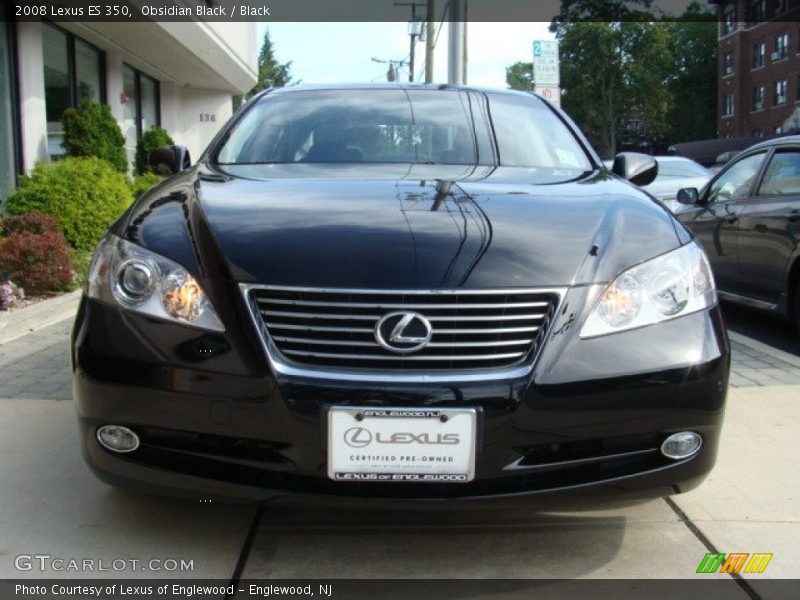Obsidian Black / Black 2008 Lexus ES 350