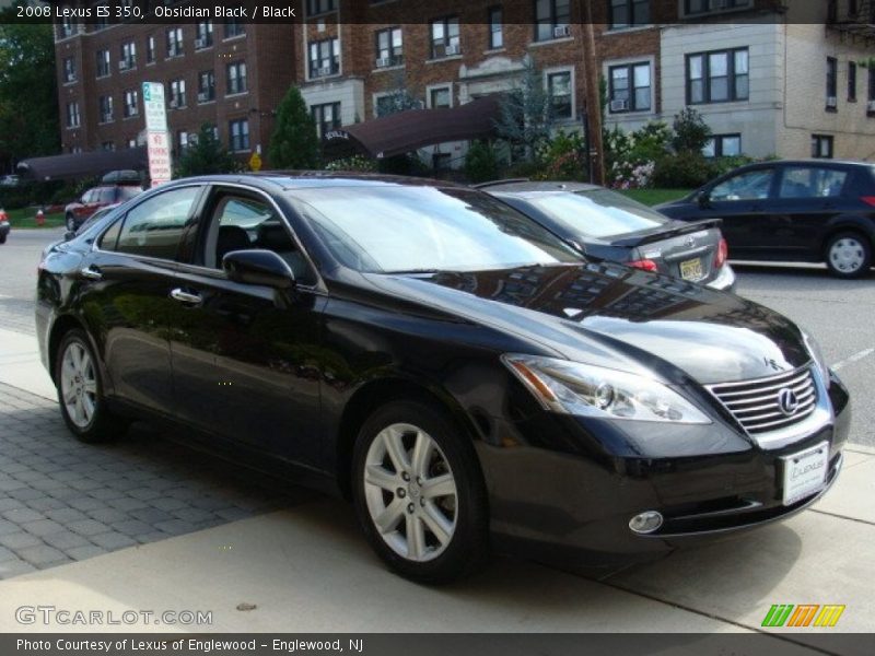 Obsidian Black / Black 2008 Lexus ES 350