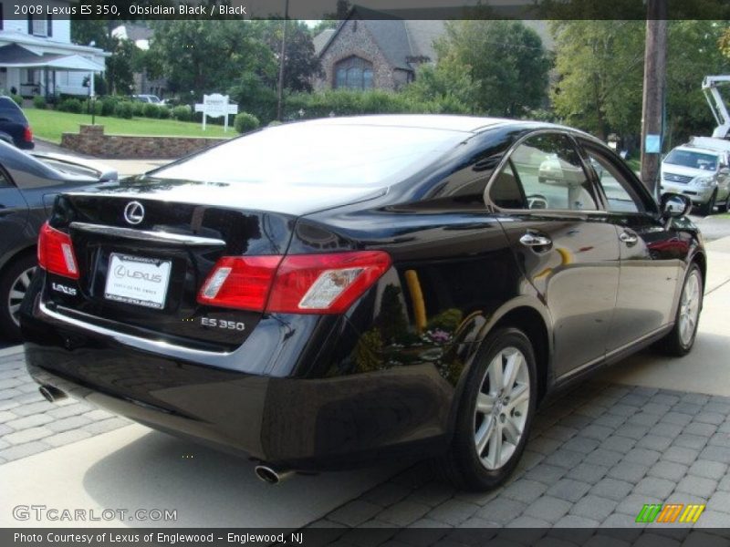Obsidian Black / Black 2008 Lexus ES 350