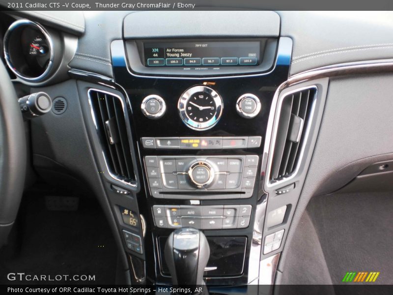 Thunder Gray ChromaFlair / Ebony 2011 Cadillac CTS -V Coupe