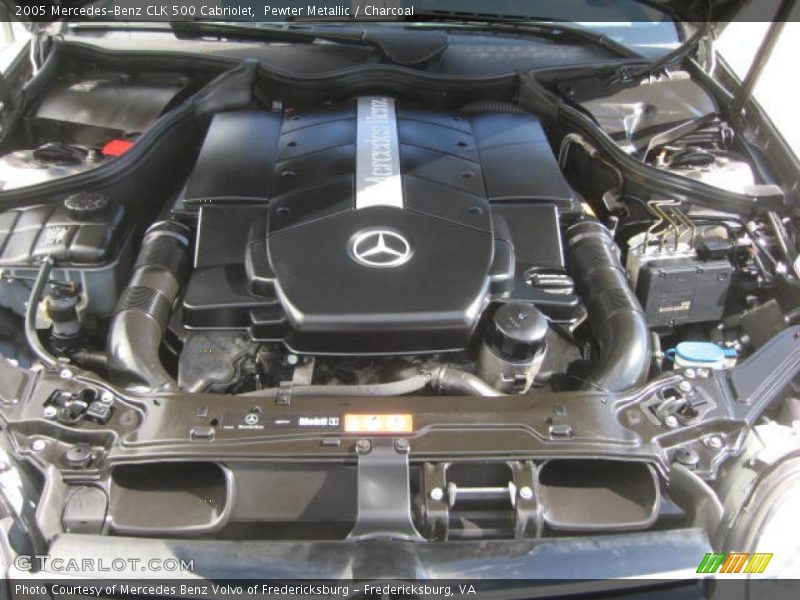 Pewter Metallic / Charcoal 2005 Mercedes-Benz CLK 500 Cabriolet