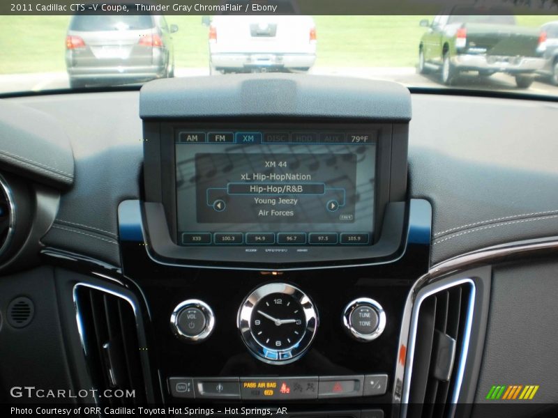Thunder Gray ChromaFlair / Ebony 2011 Cadillac CTS -V Coupe
