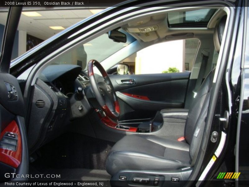 Obsidian Black / Black 2008 Lexus ES 350