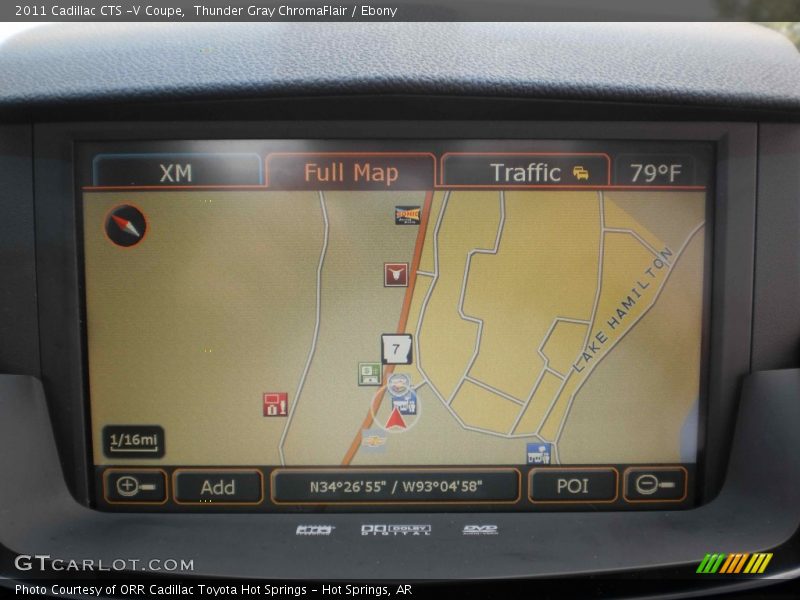 Thunder Gray ChromaFlair / Ebony 2011 Cadillac CTS -V Coupe