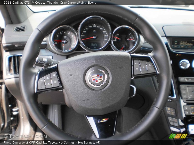 Thunder Gray ChromaFlair / Ebony 2011 Cadillac CTS -V Coupe