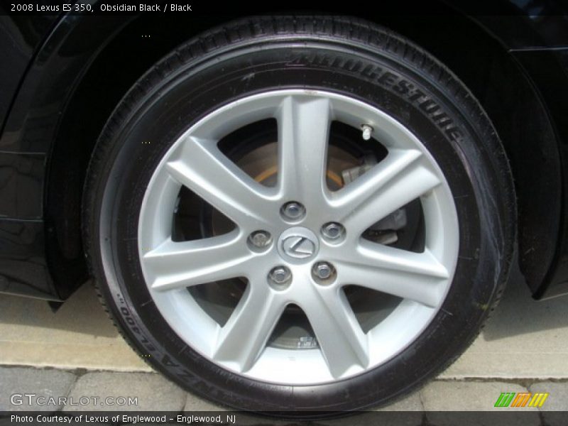 Obsidian Black / Black 2008 Lexus ES 350
