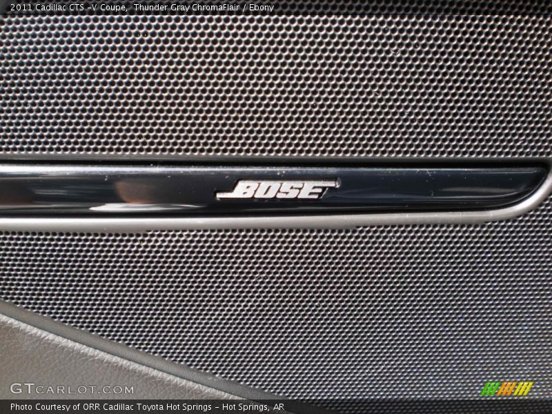 Thunder Gray ChromaFlair / Ebony 2011 Cadillac CTS -V Coupe