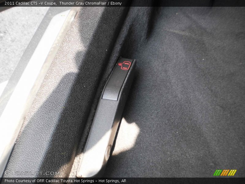 Thunder Gray ChromaFlair / Ebony 2011 Cadillac CTS -V Coupe