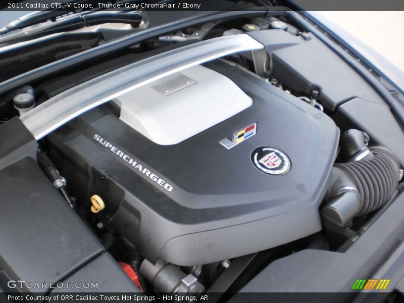 Thunder Gray ChromaFlair / Ebony 2011 Cadillac CTS -V Coupe