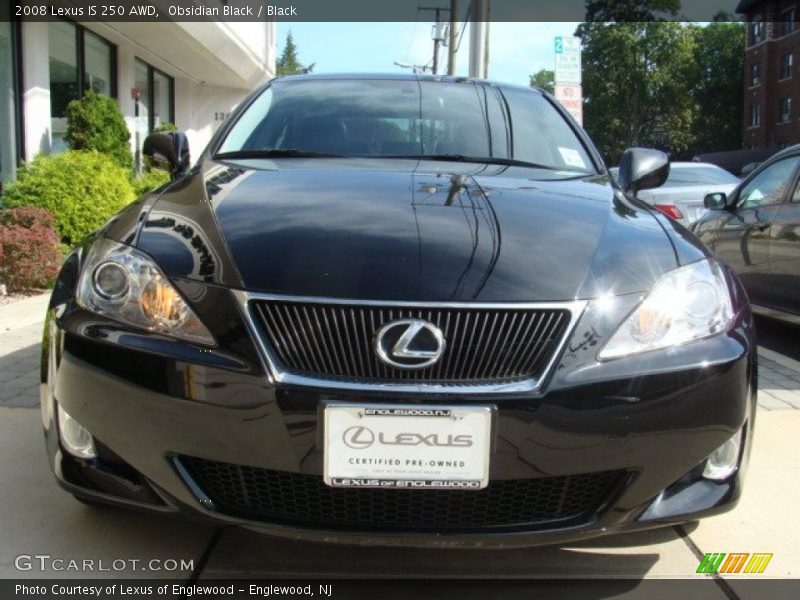 Obsidian Black / Black 2008 Lexus IS 250 AWD