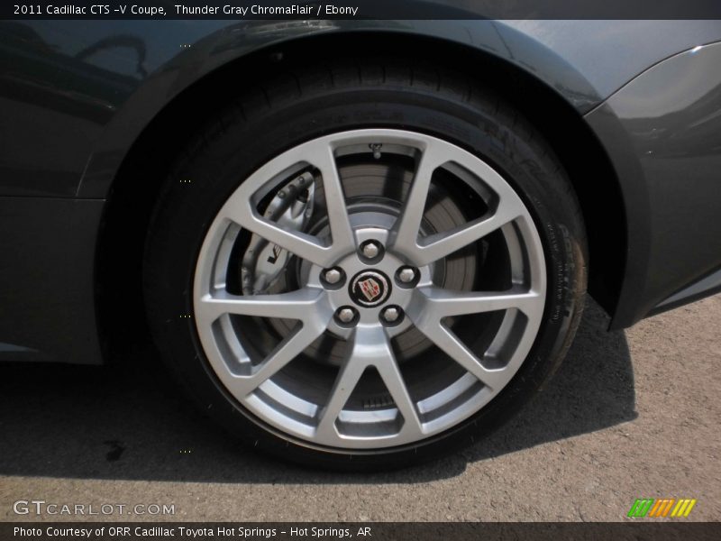 Thunder Gray ChromaFlair / Ebony 2011 Cadillac CTS -V Coupe