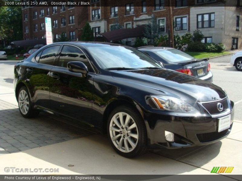 Obsidian Black / Black 2008 Lexus IS 250 AWD