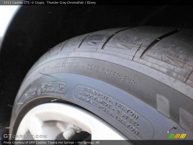 Thunder Gray ChromaFlair / Ebony 2011 Cadillac CTS -V Coupe