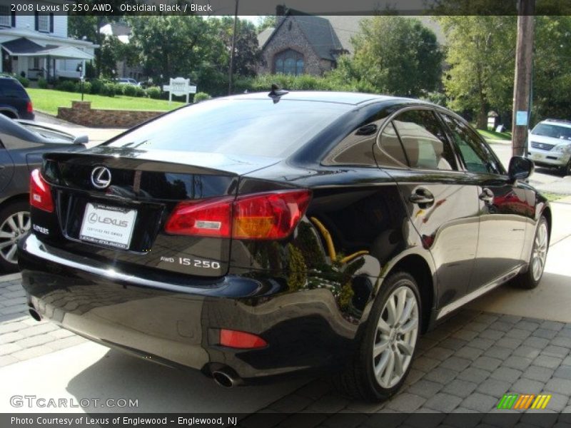 Obsidian Black / Black 2008 Lexus IS 250 AWD