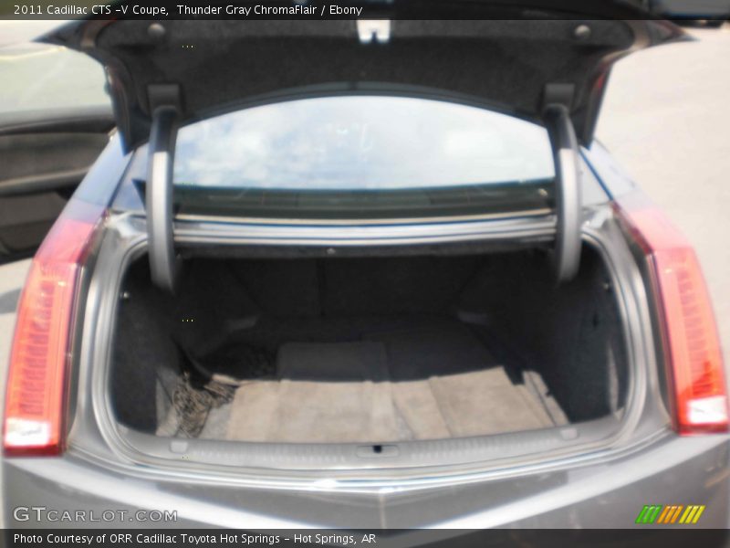 Thunder Gray ChromaFlair / Ebony 2011 Cadillac CTS -V Coupe