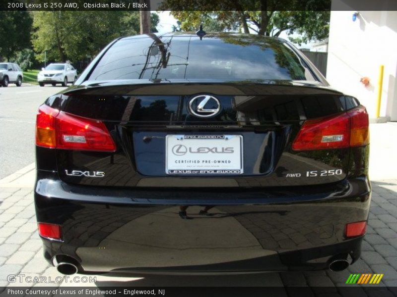 Obsidian Black / Black 2008 Lexus IS 250 AWD