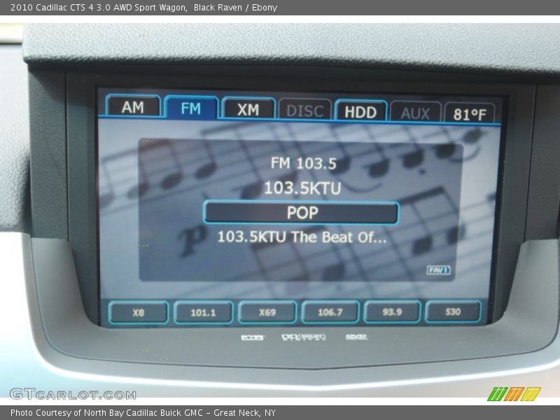 Audio System of 2010 CTS 4 3.0 AWD Sport Wagon
