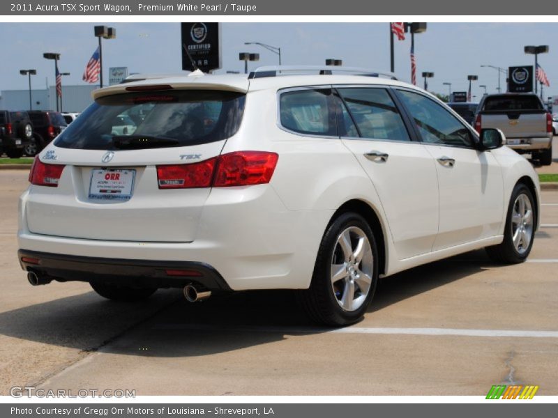 Premium White Pearl / Taupe 2011 Acura TSX Sport Wagon