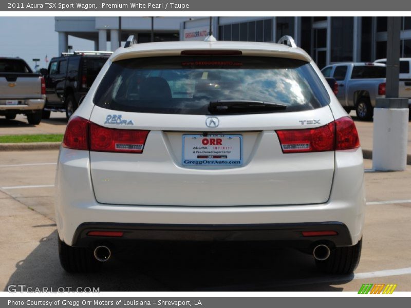 Premium White Pearl / Taupe 2011 Acura TSX Sport Wagon