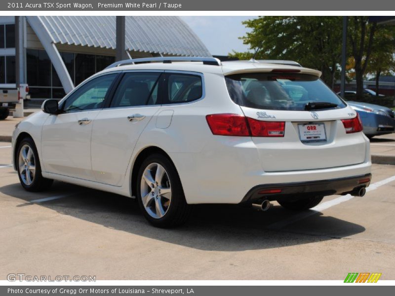 Premium White Pearl / Taupe 2011 Acura TSX Sport Wagon