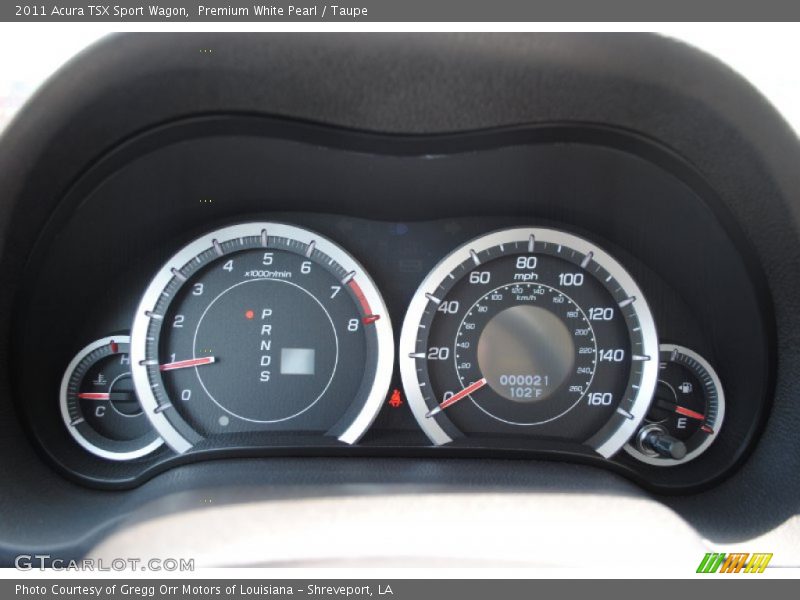  2011 TSX Sport Wagon Sport Wagon Gauges