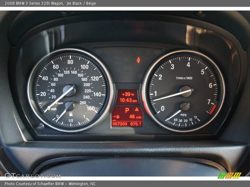 Jet Black / Beige 2008 BMW 3 Series 328i Wagon