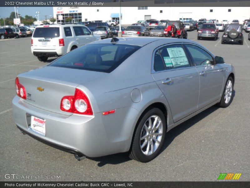 Silver Ice Metallic / Ebony 2012 Chevrolet Malibu LTZ