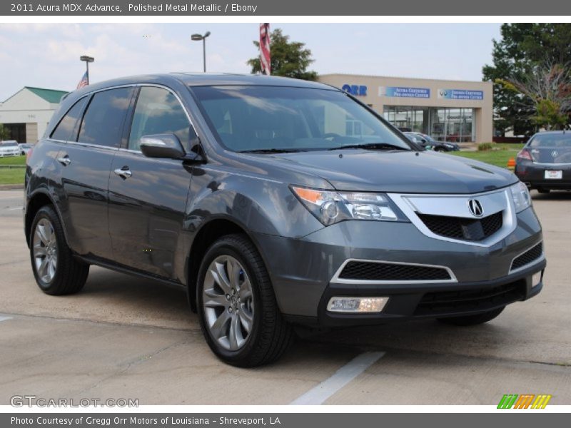 Polished Metal Metallic / Ebony 2011 Acura MDX Advance