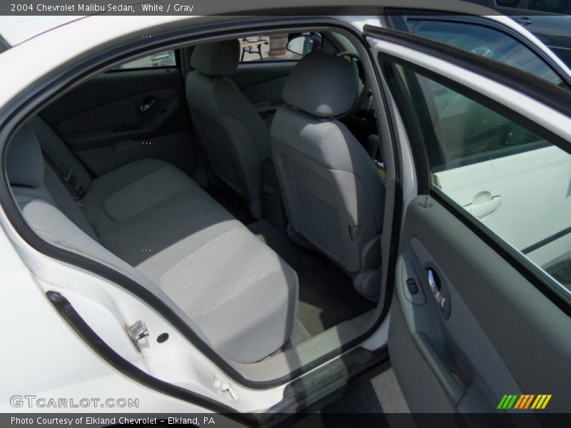 White / Gray 2004 Chevrolet Malibu Sedan