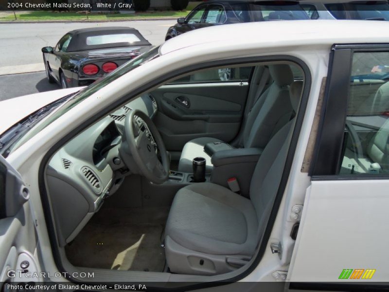White / Gray 2004 Chevrolet Malibu Sedan
