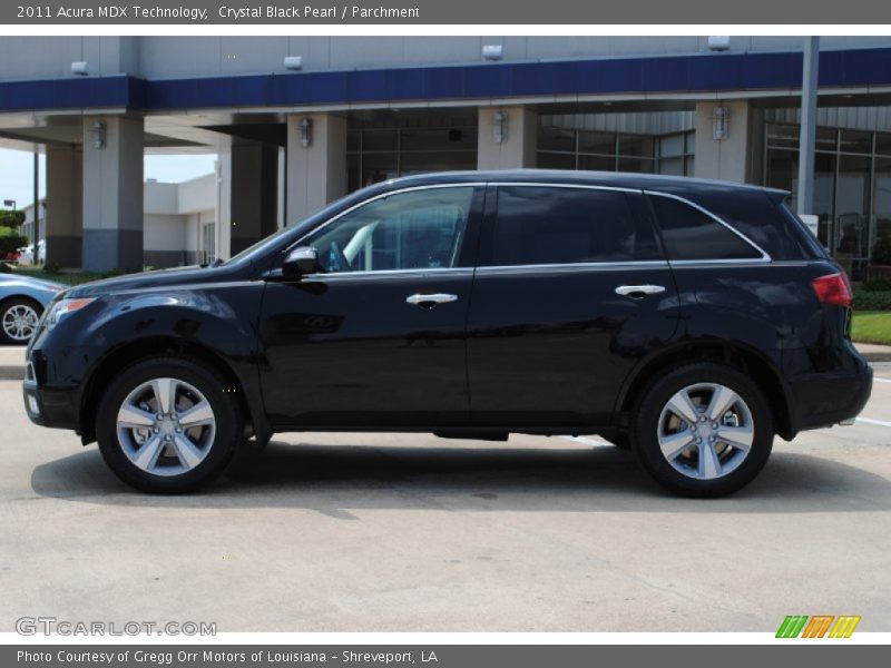 Crystal Black Pearl / Parchment 2011 Acura MDX Technology