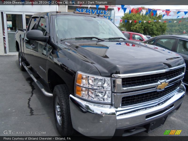 Black / Dark Titanium 2009 Chevrolet Silverado 2500HD LS Crew Cab 4x4