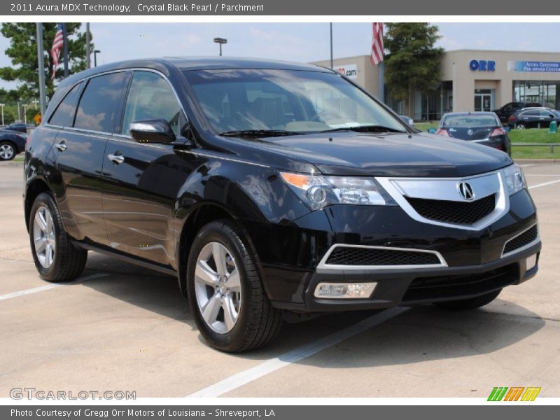 Crystal Black Pearl / Parchment 2011 Acura MDX Technology