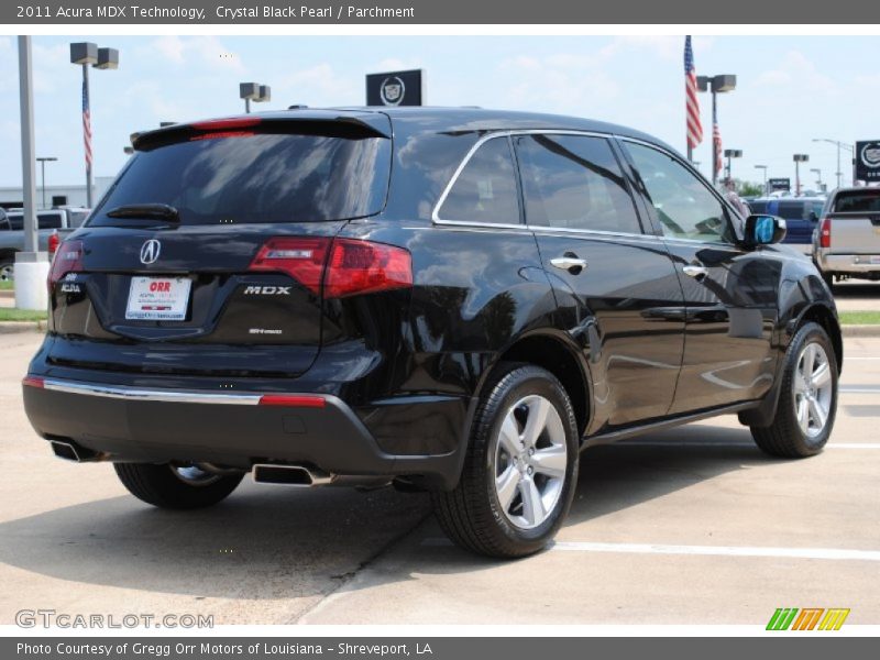 Crystal Black Pearl / Parchment 2011 Acura MDX Technology