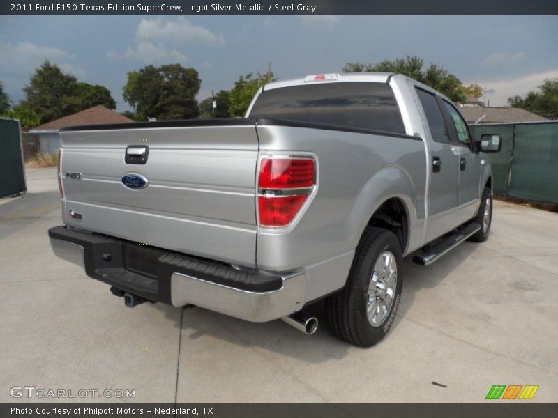 Ingot Silver Metallic / Steel Gray 2011 Ford F150 Texas Edition SuperCrew